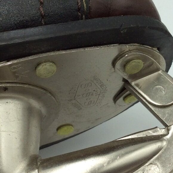 Vintage American Rocket Youth Size 8 1/3 Black Ice Skates Winter Box - Picture 8 of 11